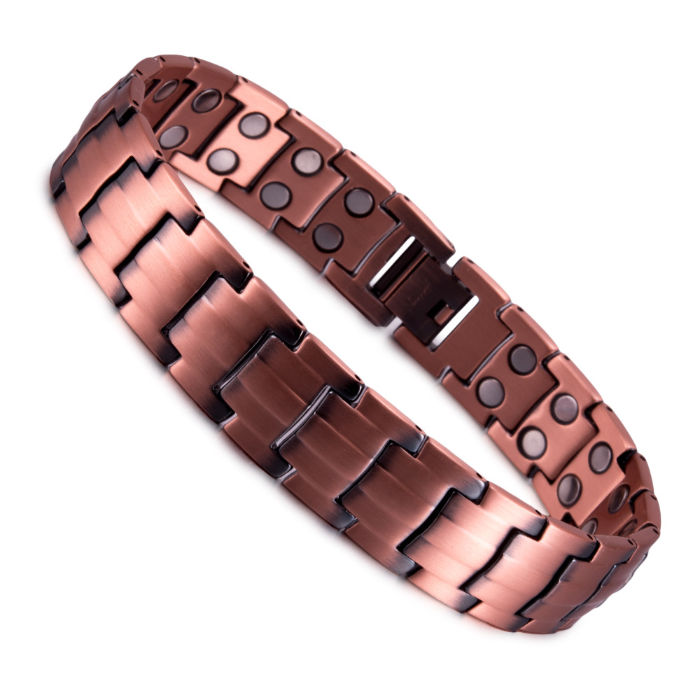 Health Wellness Bracelet - Premium Red Copper Magnetic Therapy Bracelet