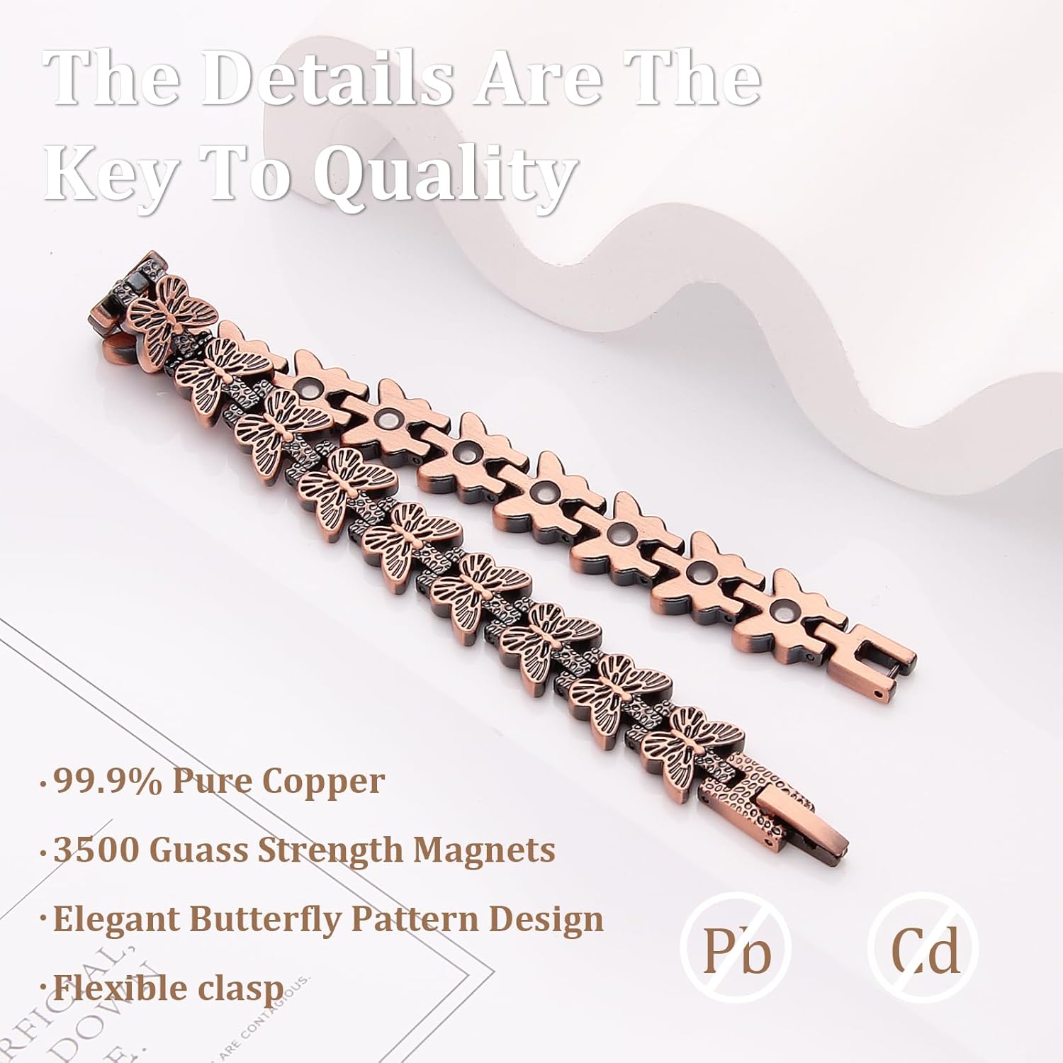 GMOX Premium Copper Magnetic B - Health Wellness Bracelet ulasan dan harga