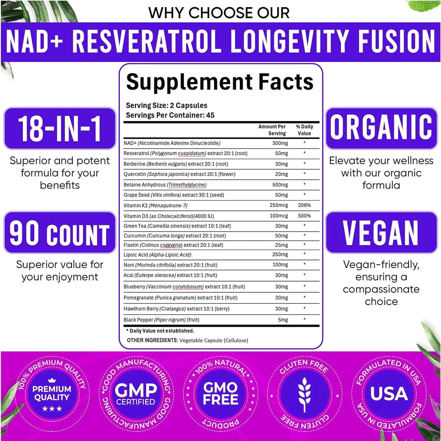 90pcs NAD Supplement - Longevi - Longevity Health & Wellness Hotel ulasan dan harga
