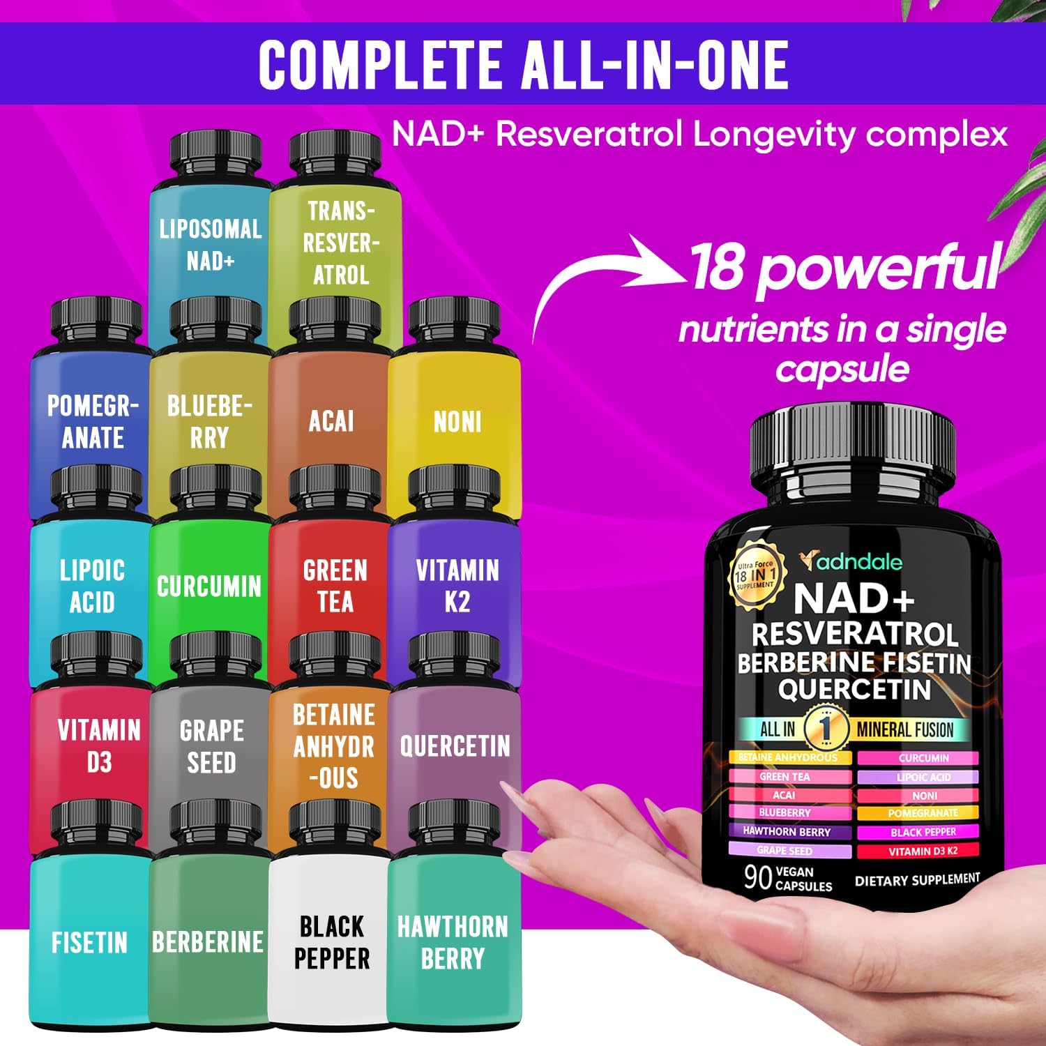 90pcs NAD Supplement - Longevi - Longevity Health & Wellness Hotel ulasan dan harga
