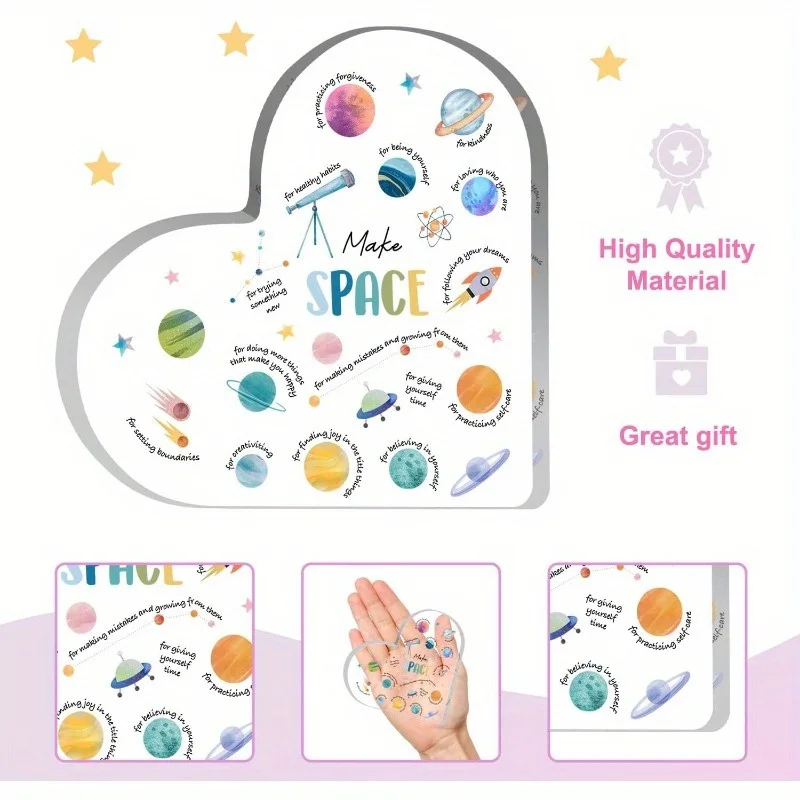 Acrylic Heart Mental Health De - Therapy Health And Wellness ulasan dan harga