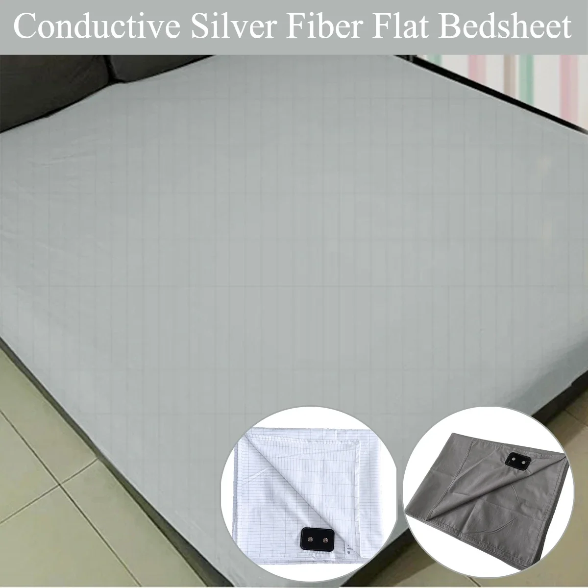 Earthing Bed Sheet Flat Sheet  - Health Wellness Uk ulasan dan harga