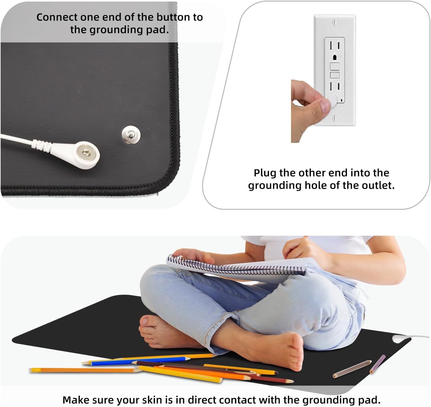 40X60CM Grounding Mat With Gro - Therapy Health And Wellness ulasan dan harga