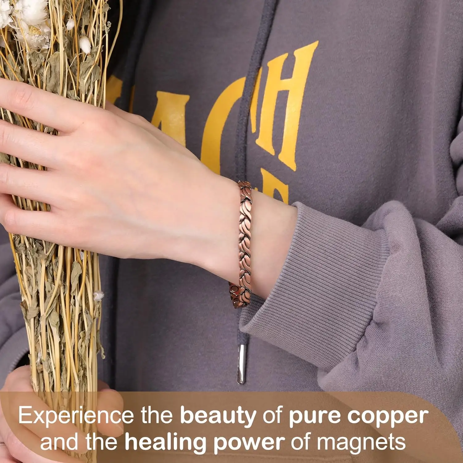 ARADOO Pure Copper Magnetic Br - Health Wellness Bracelet ulasan dan harga