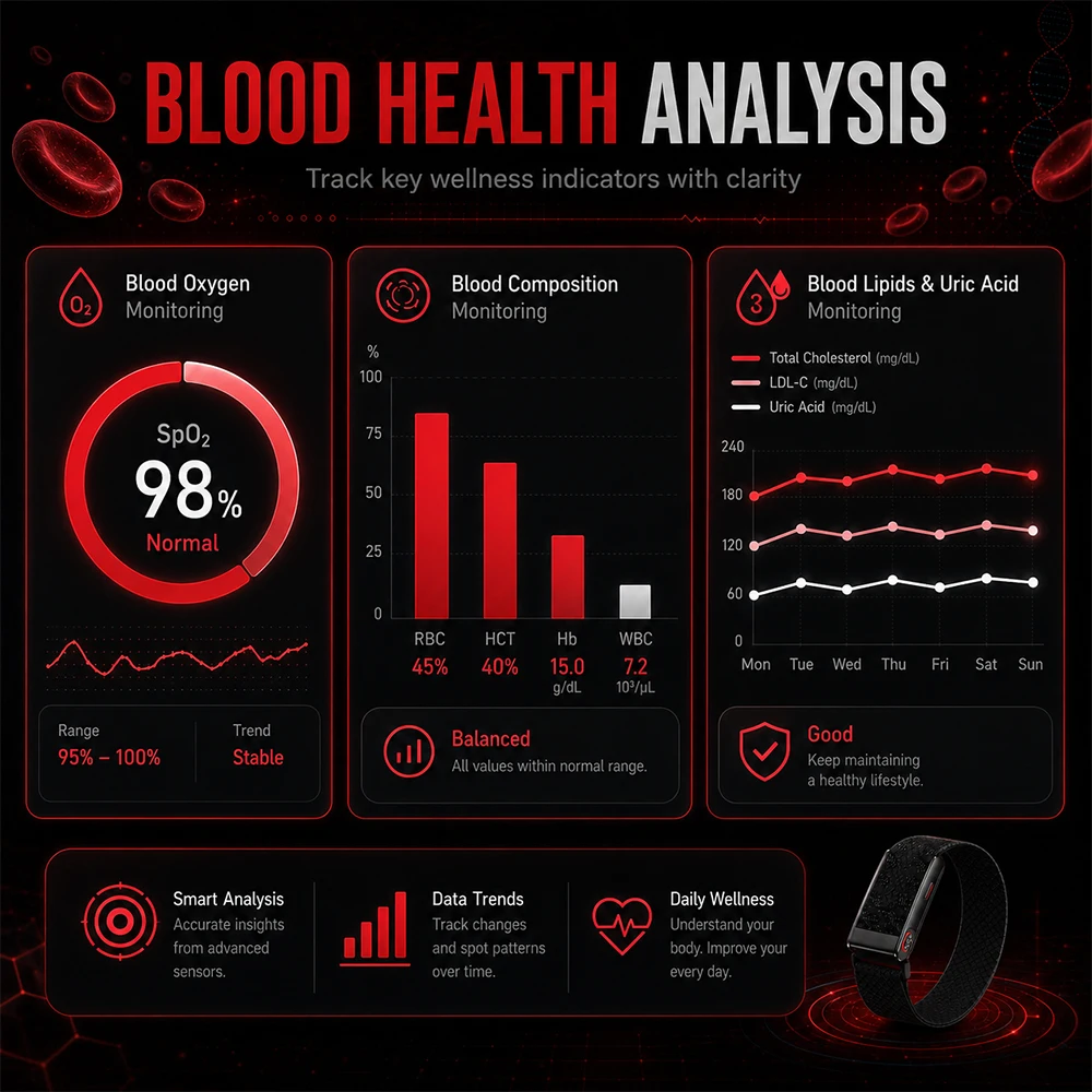 Smart Health Bracelet ECG HRV  - Health Wellness Bracelet ulasan dan harga